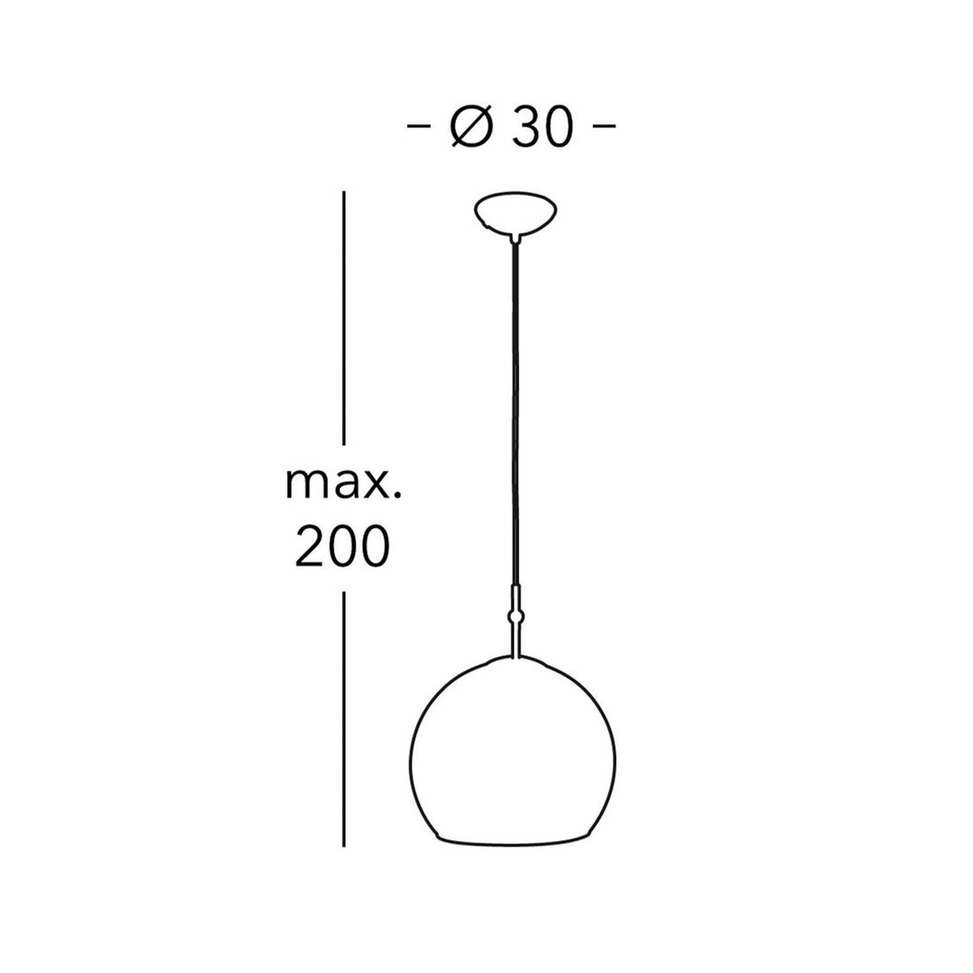 KOLARZ hanging light Luna, Ø 30 cm, gold-coloured, metal/glass - Image 1