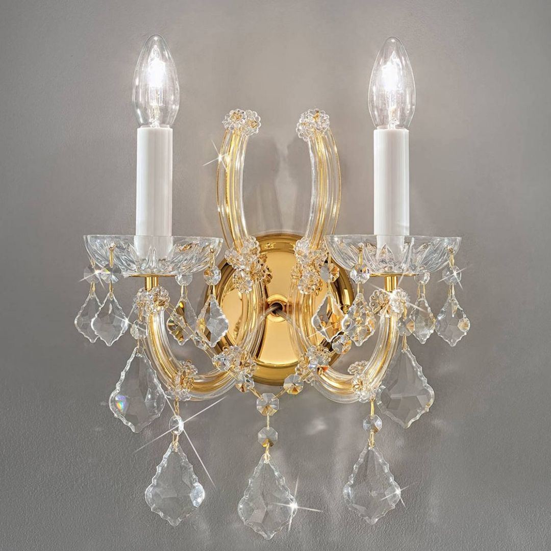 KOLARZ Maria Louise wall lamp 24 carat gold 2-bulb - Image 1