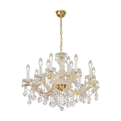 KOLARZ Maria Louise chandelier, 24 ct gold 12-bulb - Thumbnail 2