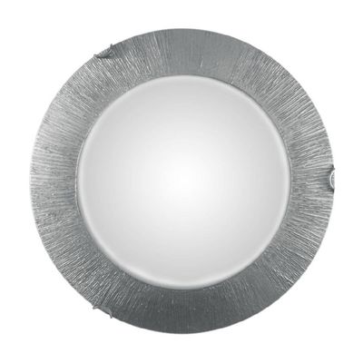 KOLARZ Moon Sun wall lamp, silver, Ø 40 cm