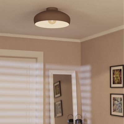 EGLO Mogano ceiling light, Ø 40 cm, coffee brown