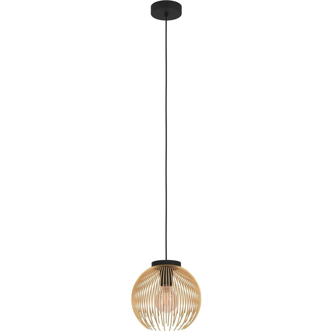 EGLO Venezuela pendant light, black/gold, 1-bulb - Image 1