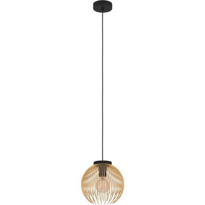 EGLO Venezuela pendant light, black/gold, 1-bulb