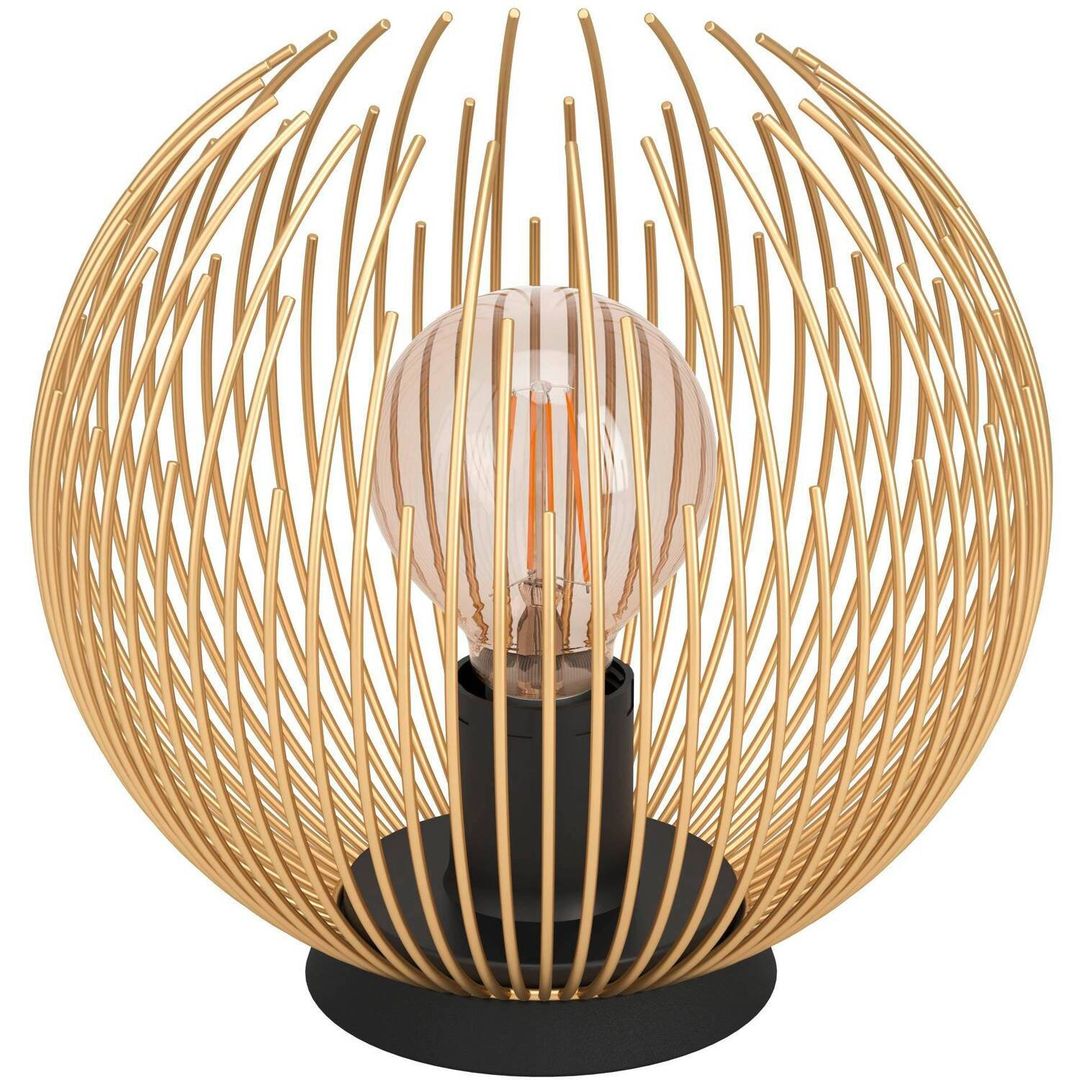 EGLO Venezuela table lamp, lampshade made of golden rods - Image 1