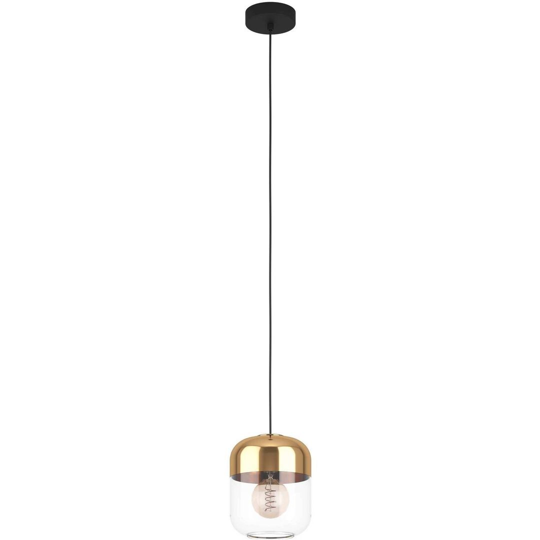 EGLO Maryvilla pendant light, gold/clear, one-bulb - Image 1