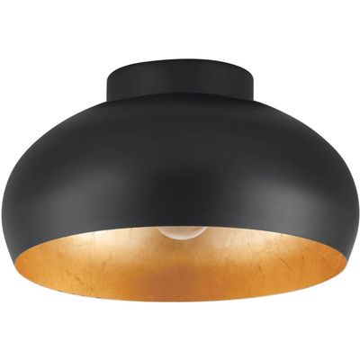 EGLO Mogano 2 ceiling light, Ø 28 cm, black/gold
