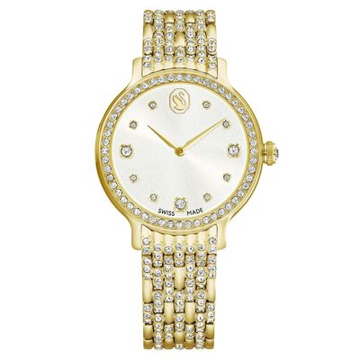 Swarovski Ladies Imber Golden White Dial Bracelet Watch 5718169