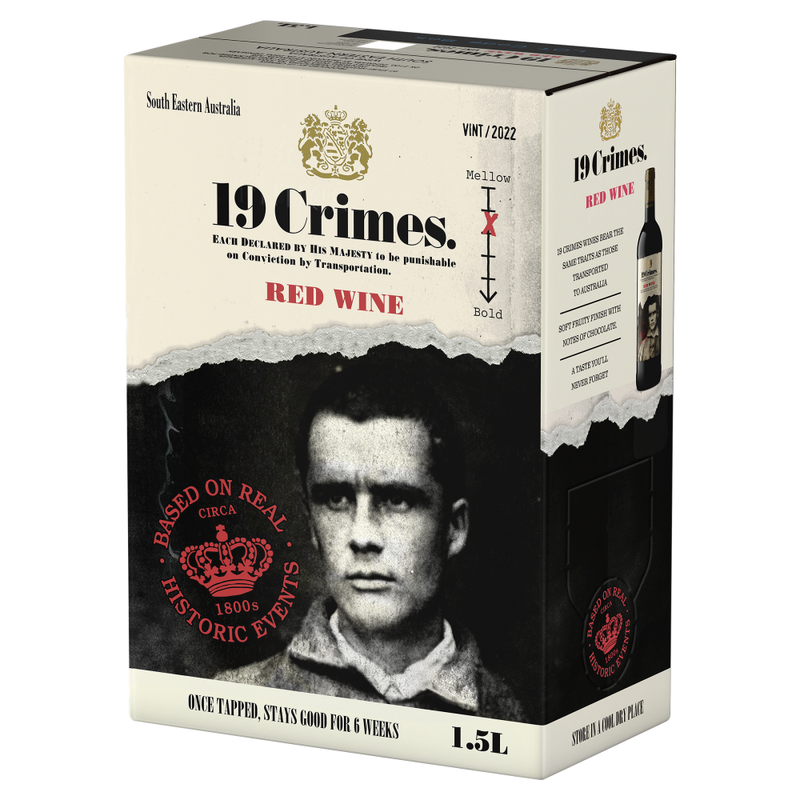 19 Crimes Red Wine Box, 1.5 L - Image 1