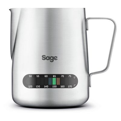 SAGE The Temp Control BES003UK Milk Jug, Silver/Grey
