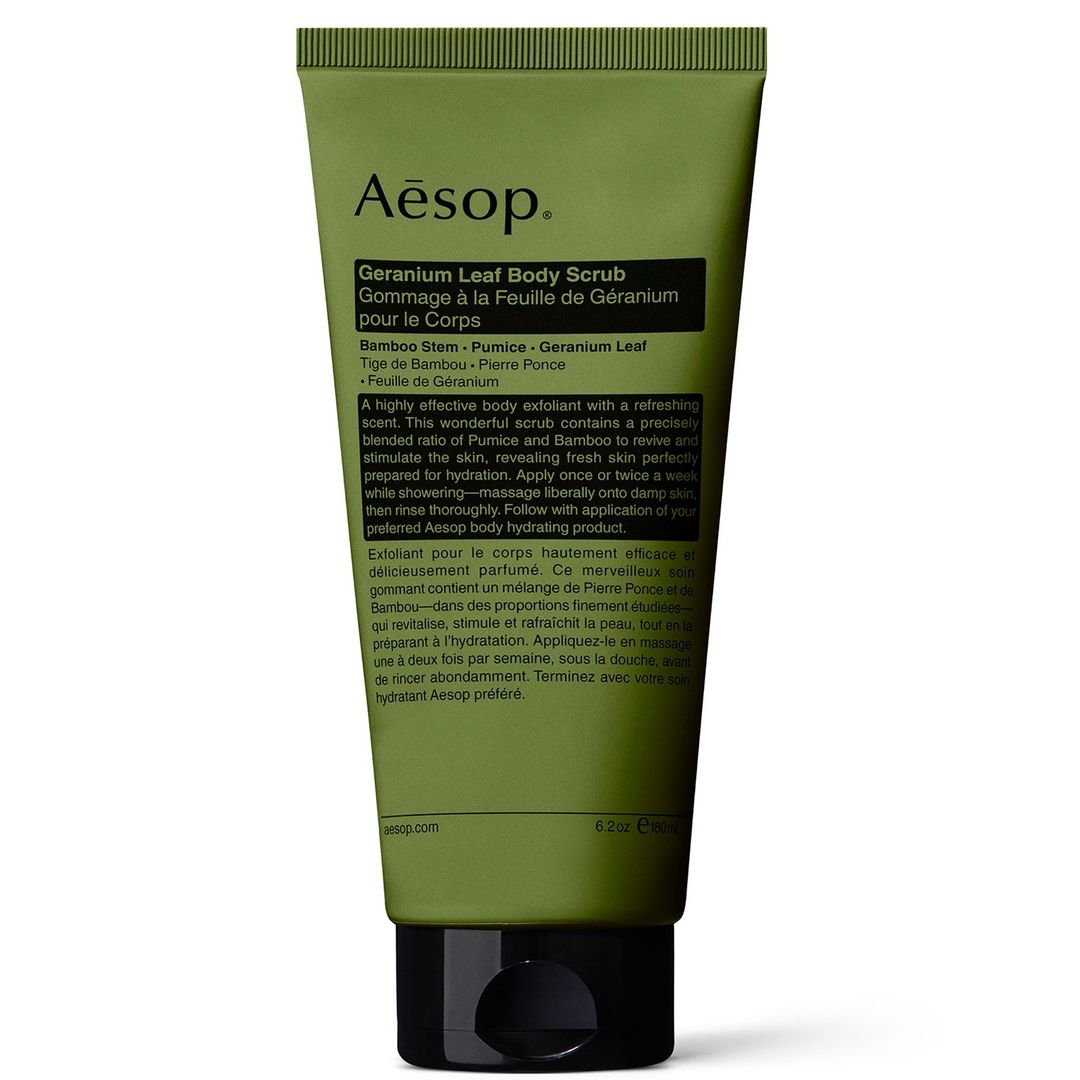 Aesop Geranium Leaf Body Scrub 180ml - Image 1