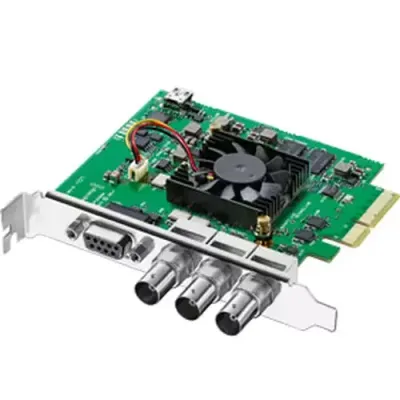 Blackmagic Design DeckLink SDI 4K Green Grey PCIe 2x 6G-SDI FCC CE C-Tick NTSC PAL 1080i 1080p 720p