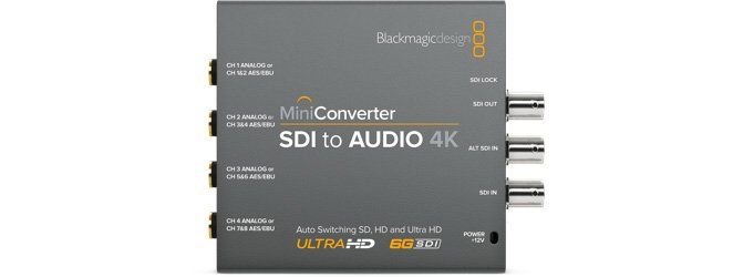 Blackmagic Design Mini Converter SDI to Audio 4K Active video converter 3840 x 2160 - - Image 1