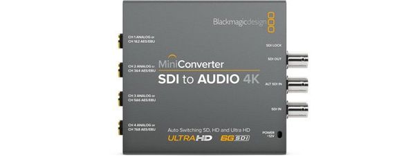 Blackmagic Design Mini Converter SDI to Audio 4K Active video converter 3840 x 2160 -