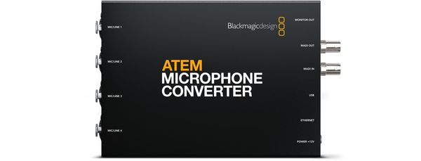 Blackmagic Design ATEM Microphone Converter Black - Thumbnail 2
