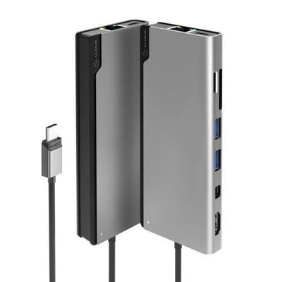 ALOGIC ULDPLSV2-SGR laptop dock/port replicator Wired USB 3.2 Gen 1 (3.1 Gen 1) Type-C Black, Grey