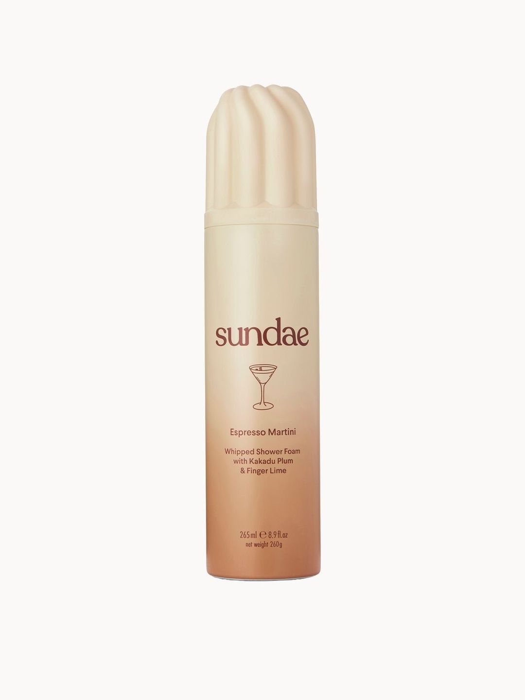 Sundae Espresso Martini Shower Foam 265ml in Brown - Image 1