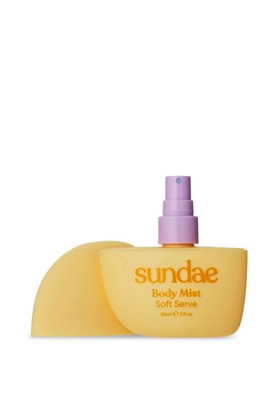 Sundae Hair & Body Mist - Soft Serve -90ml in Yellow | Size: 90ml