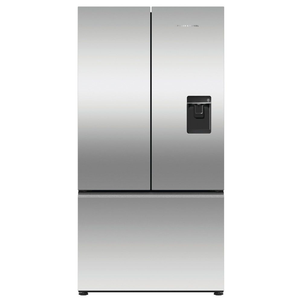 Fisher Paykel RF540ANUX6 Series 7 Handleless French Style Fridge Freezer With Ice & Water - STAINLESS STEEL - Image 1