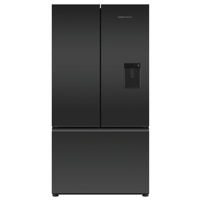 Fisher Paykel RF540AZUB6 Series 7 Handleless French Style Fridge Freezer With Ice & Water - MATTE BLACK
