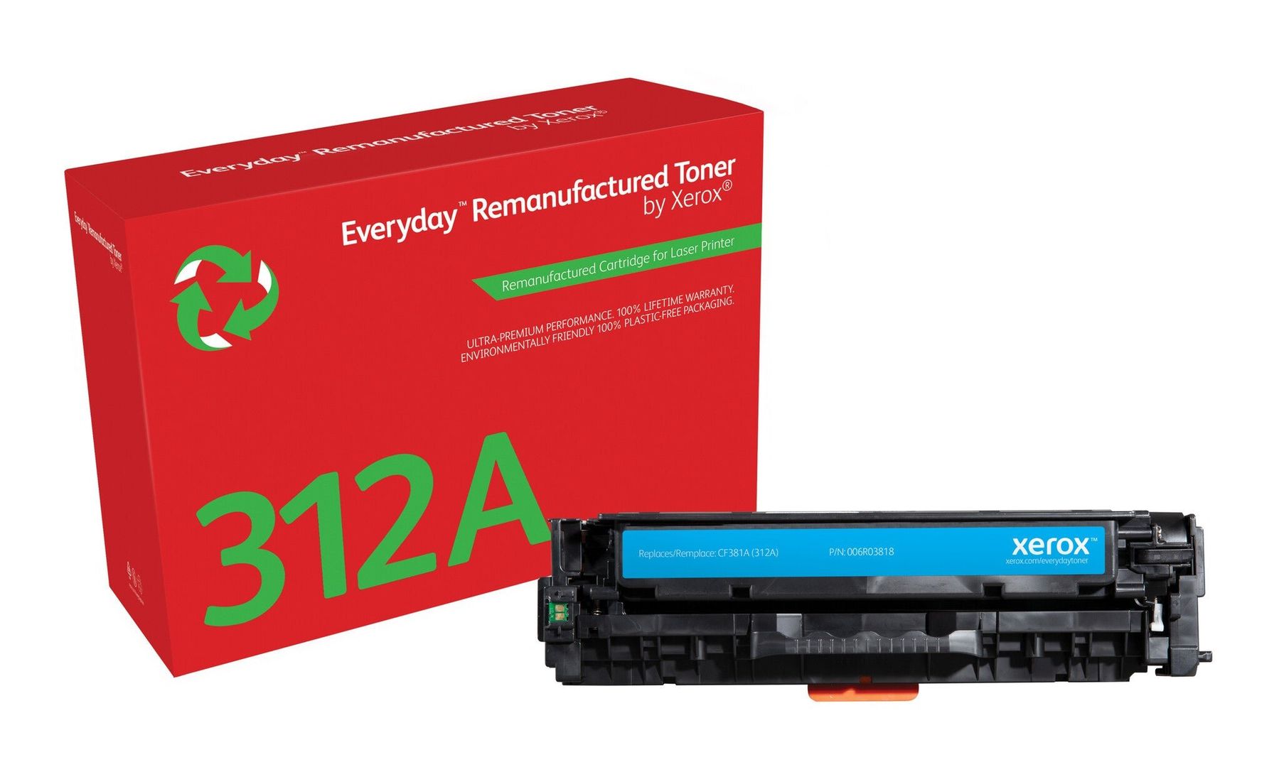 Xerox 006R03818 Toner cartridge cyan. 2.7K pages (replaces HP 312A/CF3 - Image 1