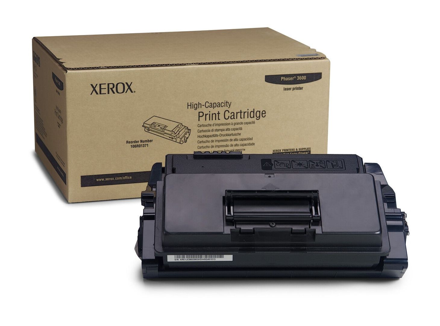 Xerox 106R01371 Toner cartridge black high-capacity. 14K pages ISO/IEC - Image 1