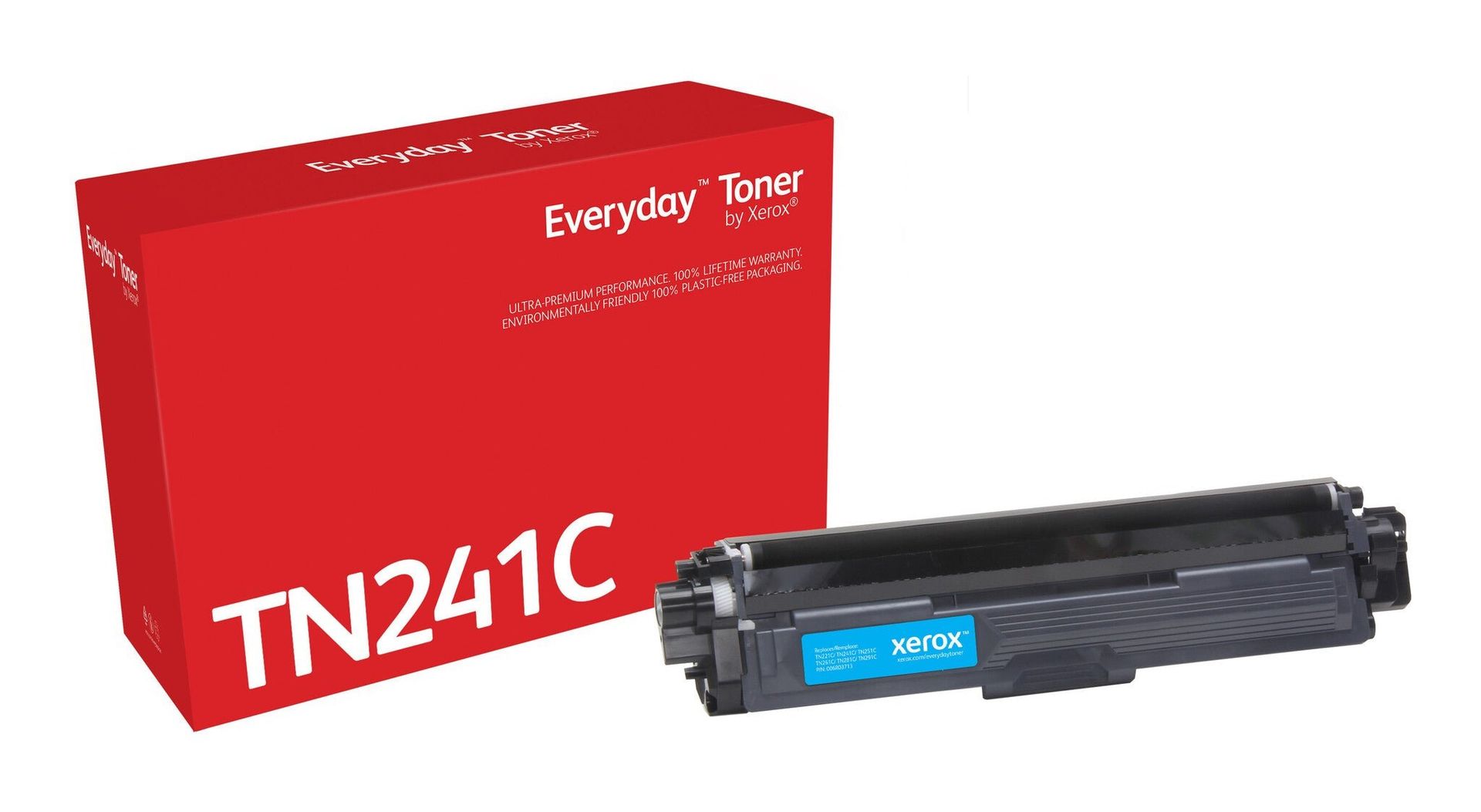 Everyday™ Cyan Toner by Xerox compatible with Brother TN241C. Standard - Image 1