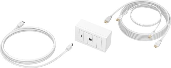 Vision TC3-PK3M socket-outlet HDMI + USB Type-B White - Thumbnail 2