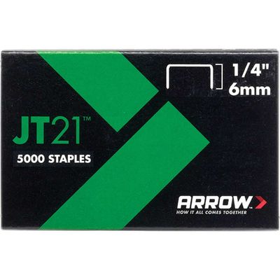 Arrow Staples for JT21 / T27 Staple Guns 6mm Pack of 5000