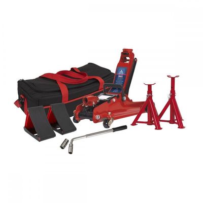 Sealey 1020LE Low Entry Yankee Trolley Jack Kit 2 Tonne Red