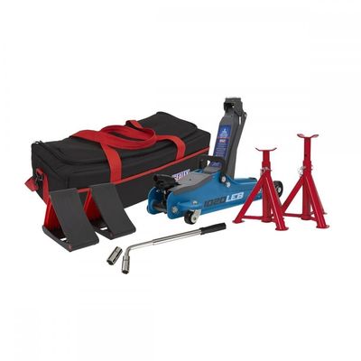 Sealey 1020LE Low Entry Yankee Trolley Jack Kit 2 Tonne Blue