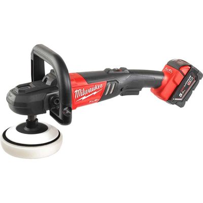 Milwaukee M18 FAP180 Fuel 18v Cordless Brushless Polisher 180mm 2 x 5ah Li-ion Battery Charger Case