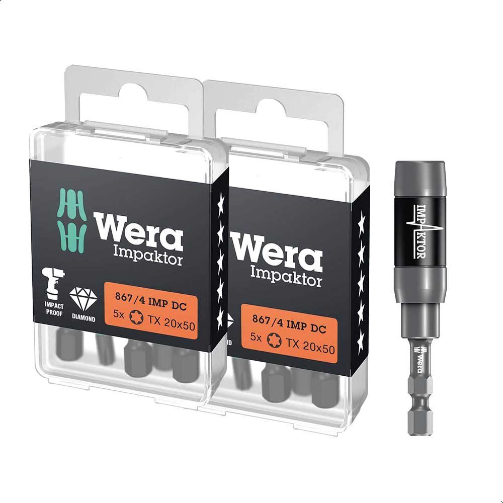 Wera 867/4 11 Piece Impaktor Torx Screwdriver Bit Set - Image 1