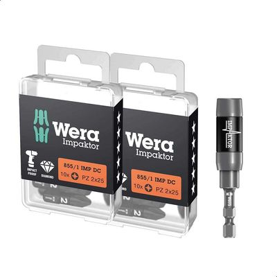 Wera 855/1 21 Piece Impaktor Pozi Screwdriver Bit Set