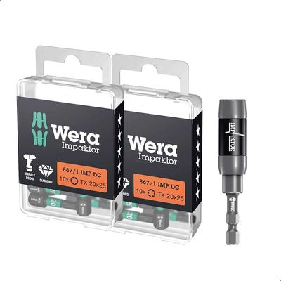 Wera 867/1 21 Piece Impaktor Torx Screwdriver Bit Set
