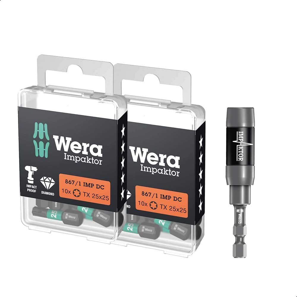 Wera 867/1 21 Piece Impaktor Torx Screwdriver Bit Set - Image 1