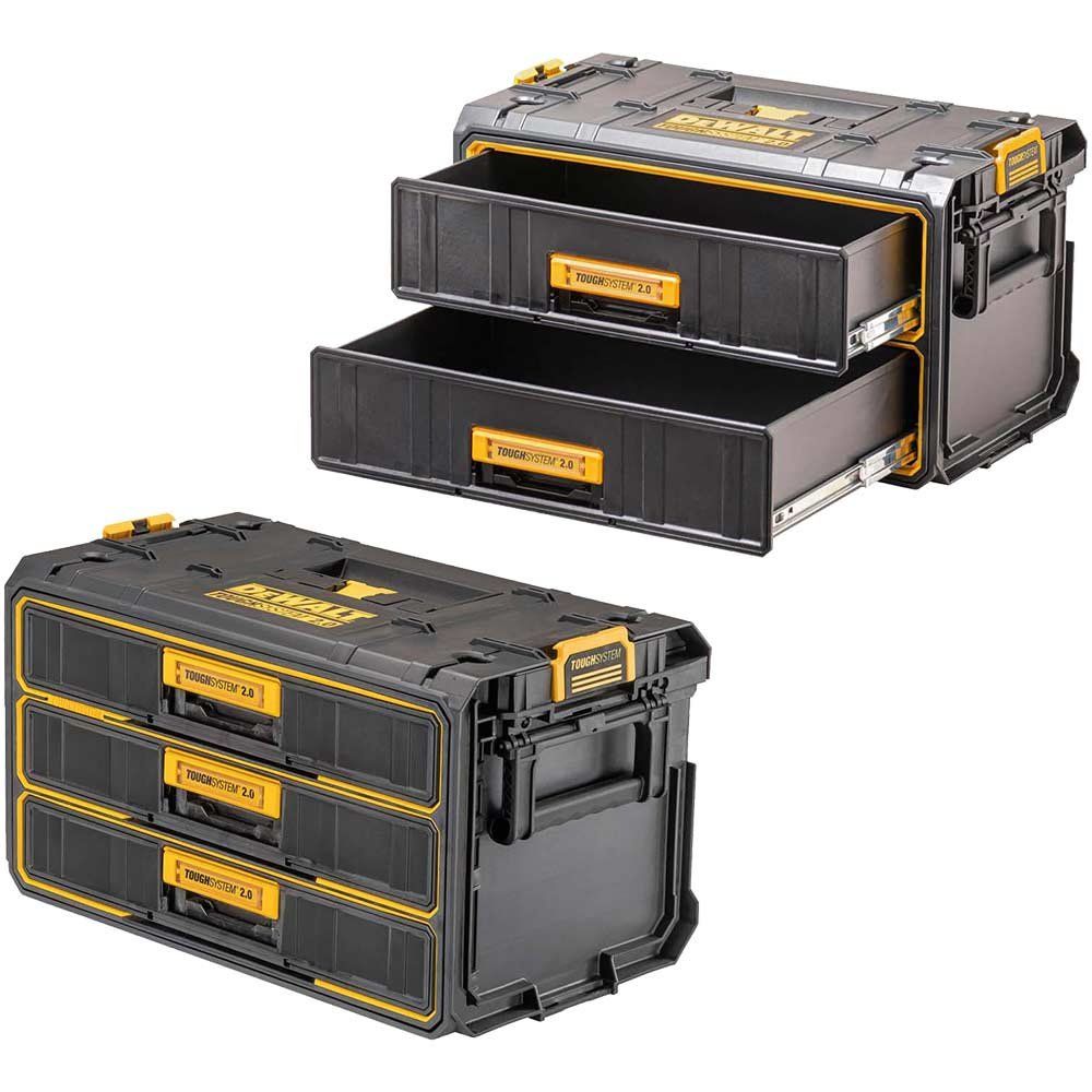 DeWalt 2 Piece Tough System V2 Tool Case Set - Image 1