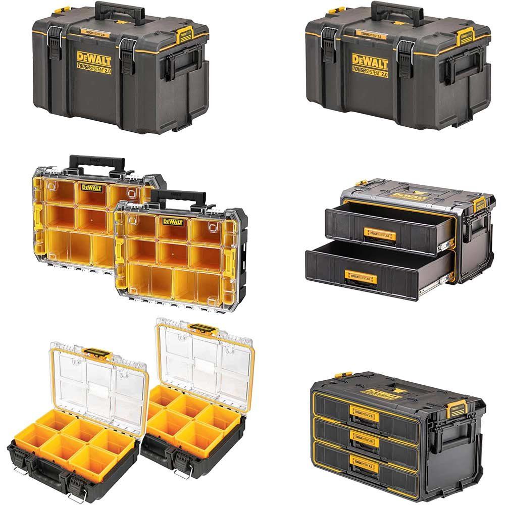 DeWalt 8 Piece Tool Box and Organiser Set - Image 1
