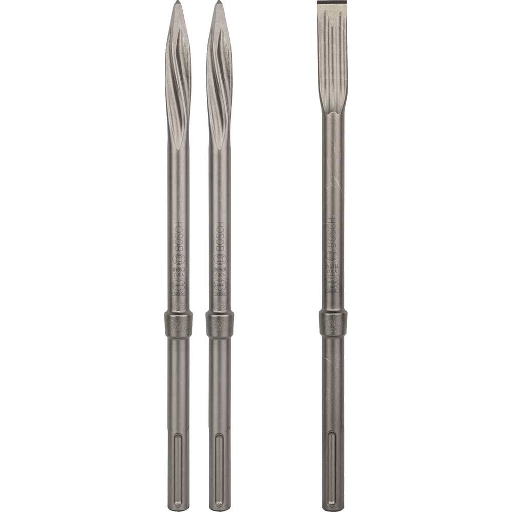 Bosch 3 Piece RTEC SDS Max Self Sharpening Chisel Set - Image 1
