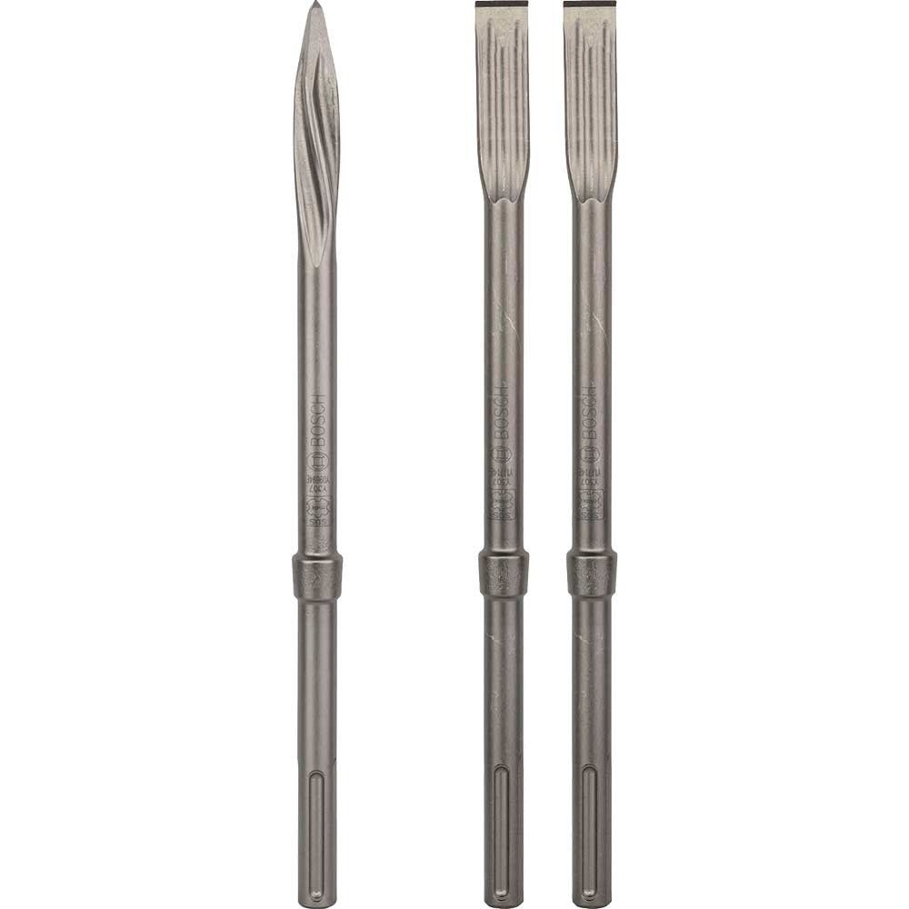 Bosch 3 Piece RTEC SDS Max Self Sharpening Chisel Set - Image 1