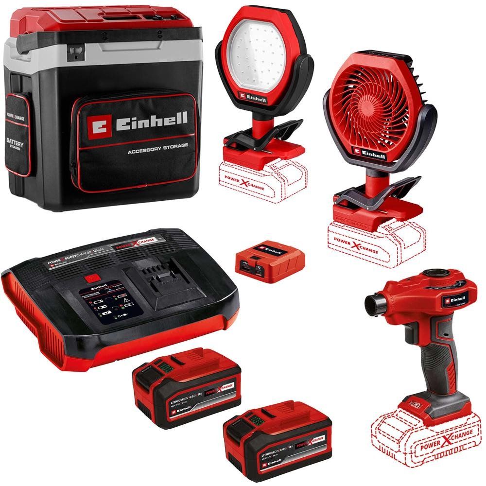 Einhell CAMPER 18v Cordless Cool Box and Warmer with Camping Accessory Kit 1 x 6ah Plus Li-ion Battery Charger - Image 1