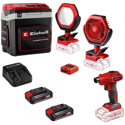 Einhell CAMPER 18v Cordless Cool Box and Warmer with Camping Accessory Kit
