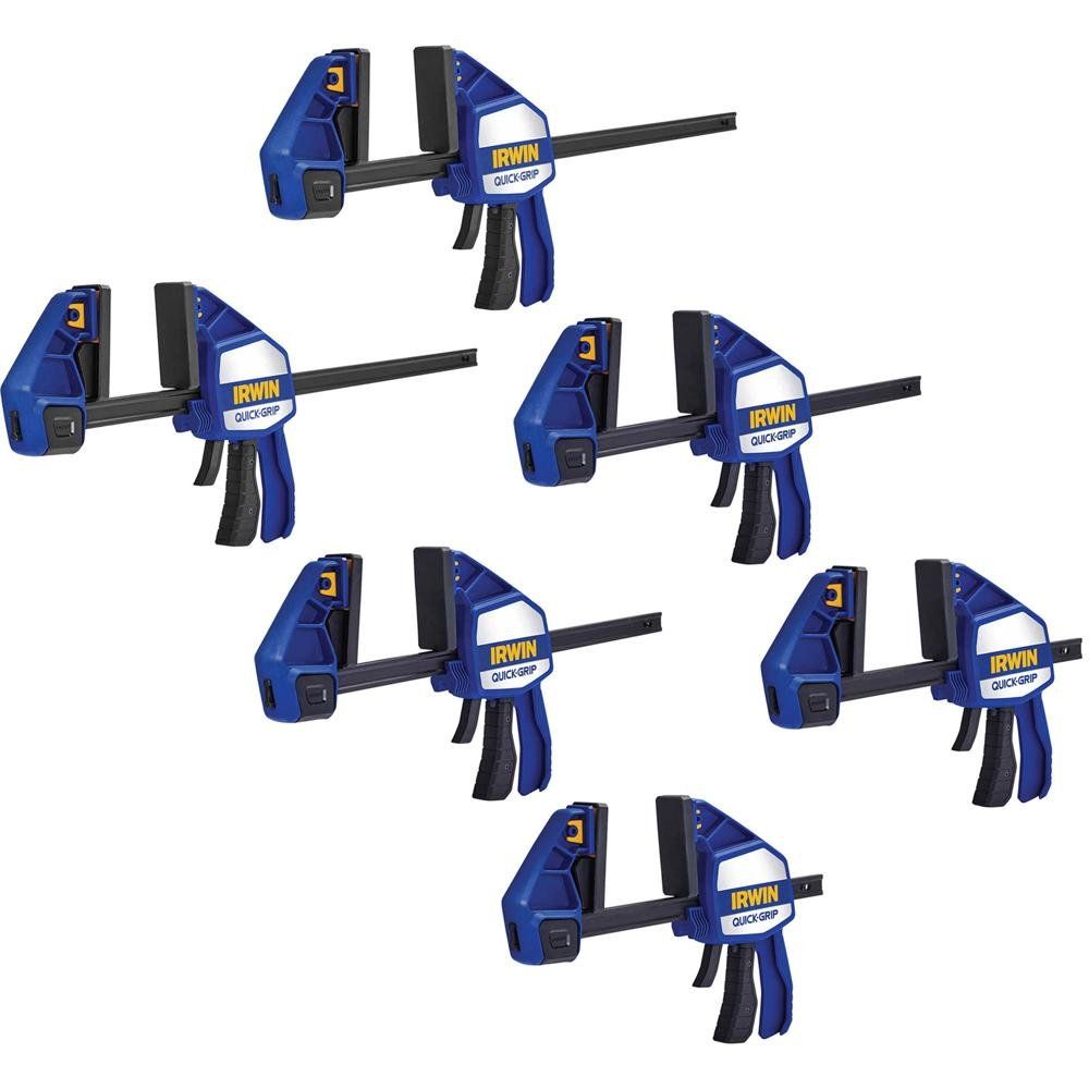 Quick-Grip 6 Piece Heavy Duty Xtreme One Handed Clamp Kit - Image 1