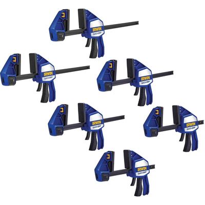 Quick-Grip 6 Piece Heavy Duty Xtreme One Handed Clamp Kit
