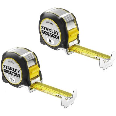 Stanley 2 Piece FatMax XTREME Tape Measure Metric Kit