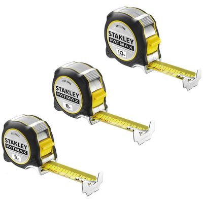 Stanley 3 Piece FatMax XTREME Tape Measure Metric Kit