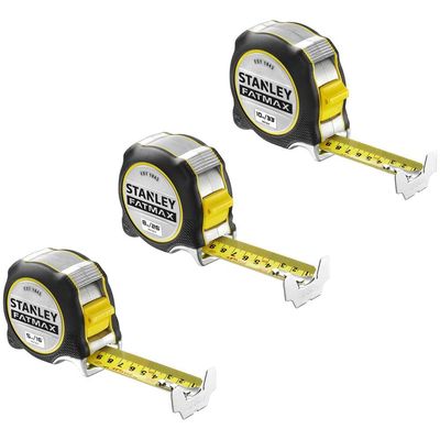 Stanley 3 Piece FatMax XTREME Tape Measure Kit