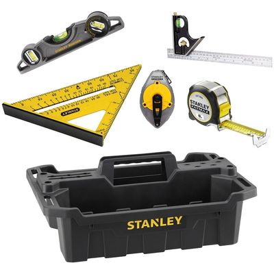 Stanley 6 Piece Measuring and Marking Professional Kit
