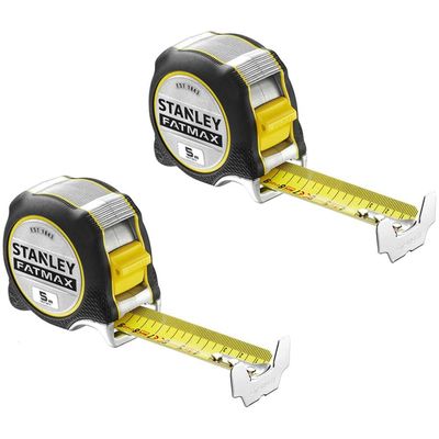Stanley 2 Piece FatMax XTREME Tape Measure Metric Kit Metric 5m 32mm