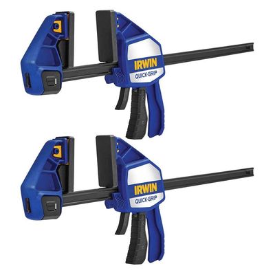 Quick-Grip 2 Piece Heavy Duty Xtreme One Handed Clamp 450mm Kit 450mm