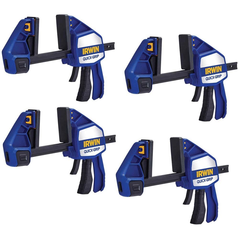 Quick-Grip 4 Piece Heavy Duty Xtreme One Handed Clamp 150mm Kit 150mm - Image 1
